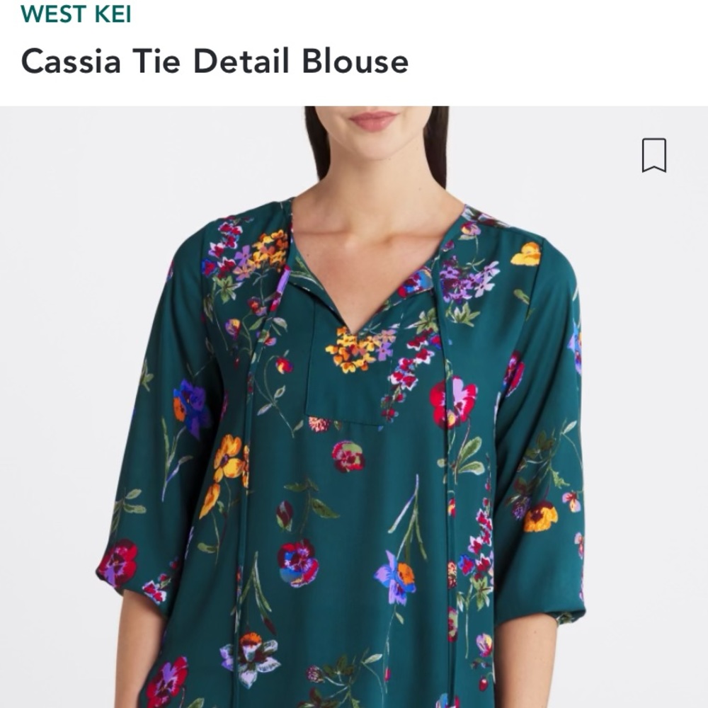 WEST KEI
Cassia Tie Detail Blouse